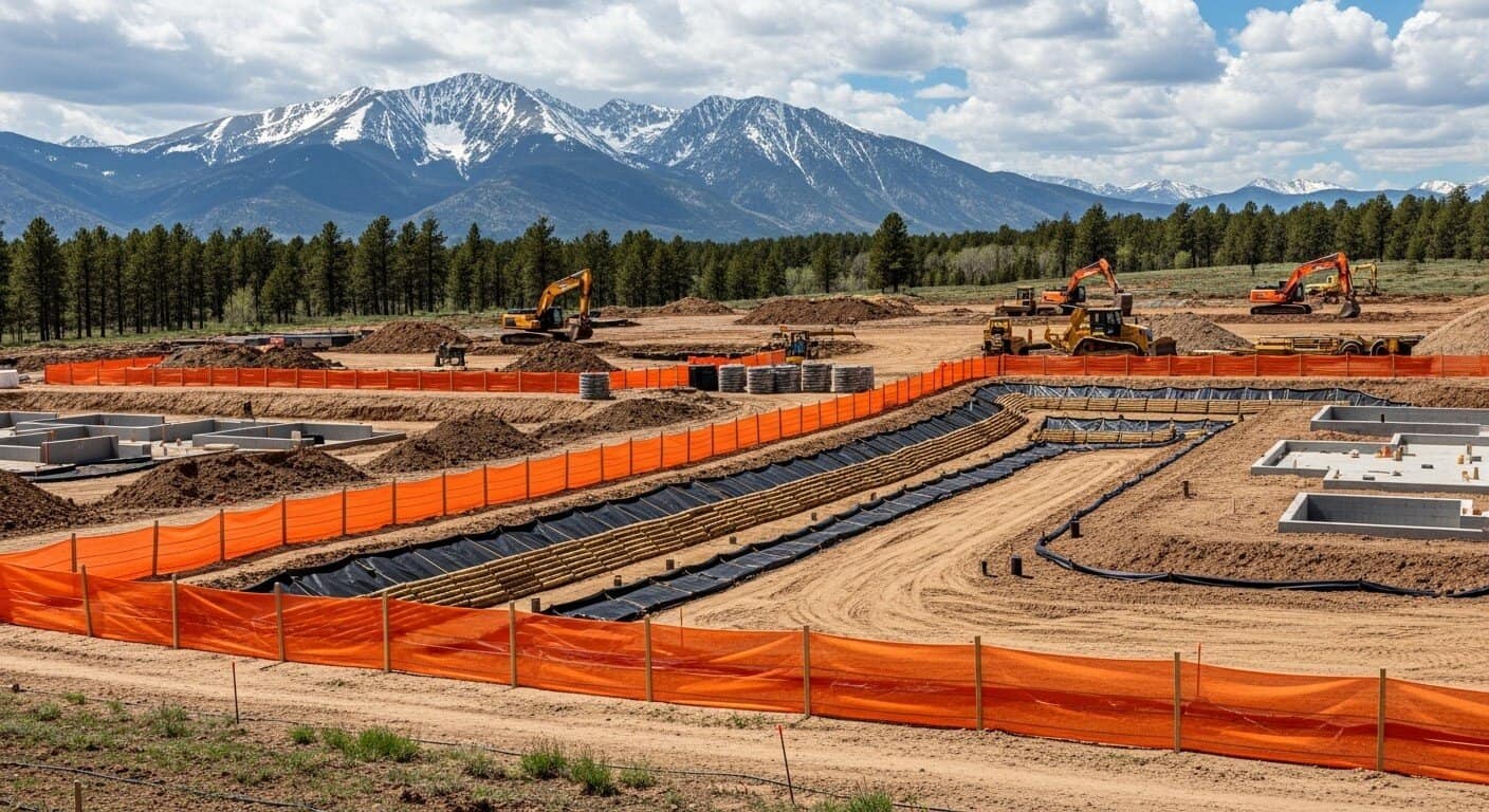 Public area being scoped out for a construction project, Colorado SWPPP Requirements