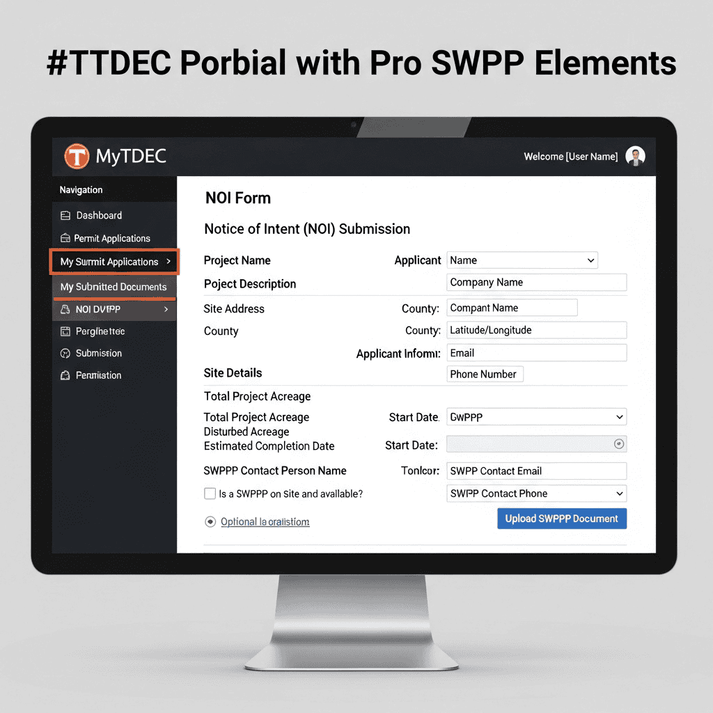 TDEC With Pro SWPPP For Tennessee SWPPP Requirements